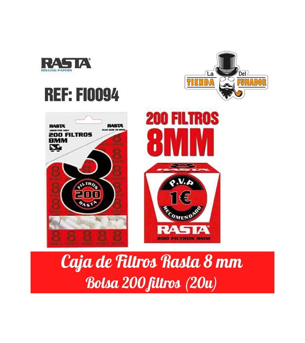 FILTROS 8MM RASTA 200