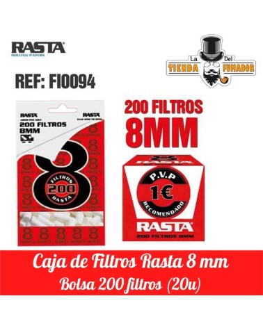 FILTROS 8MM RASTA 200