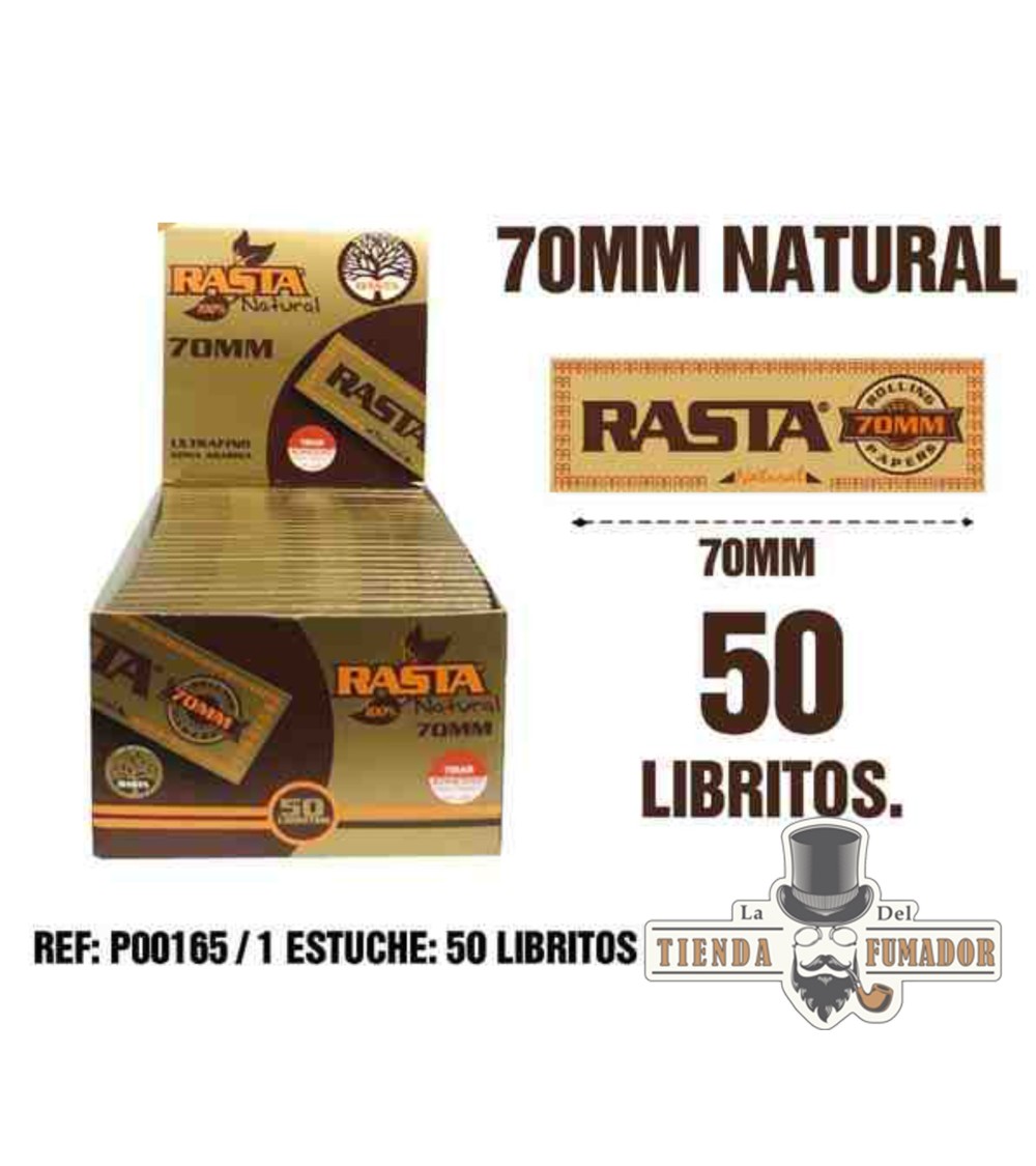 PAPEL RASTA 70MM NATURAL 50 LIBRITOS