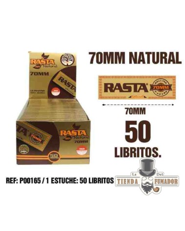 PAPEL RASTA 70MM NATURAL 50 LIBRITOS
