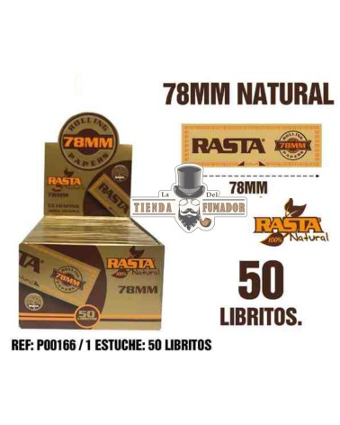 PAPEL RASTA 78MM NATURAL 50 LIBRITOS