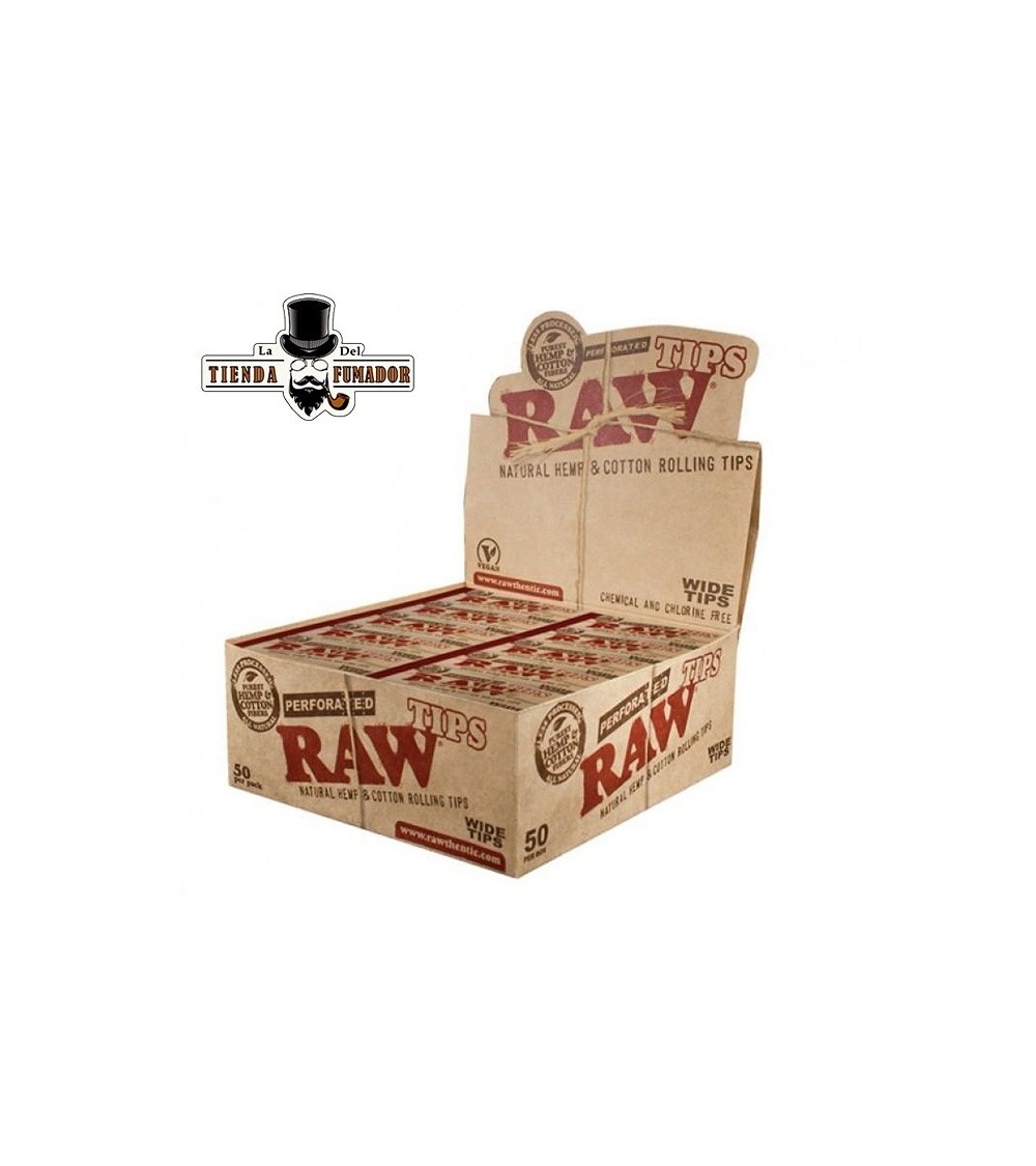 RAW TIPS PERFORATED WIDE (50U)