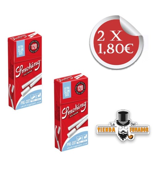 PACK 2 CAJAS DE FILTROS SMOKING ULTRA SLIM SIZE