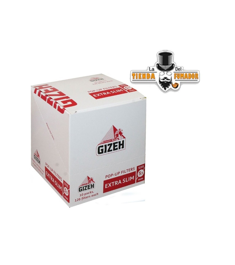 FILTROS PRECORTADOS GIZEH EXTRA SLIM 5,3MM (10X126)