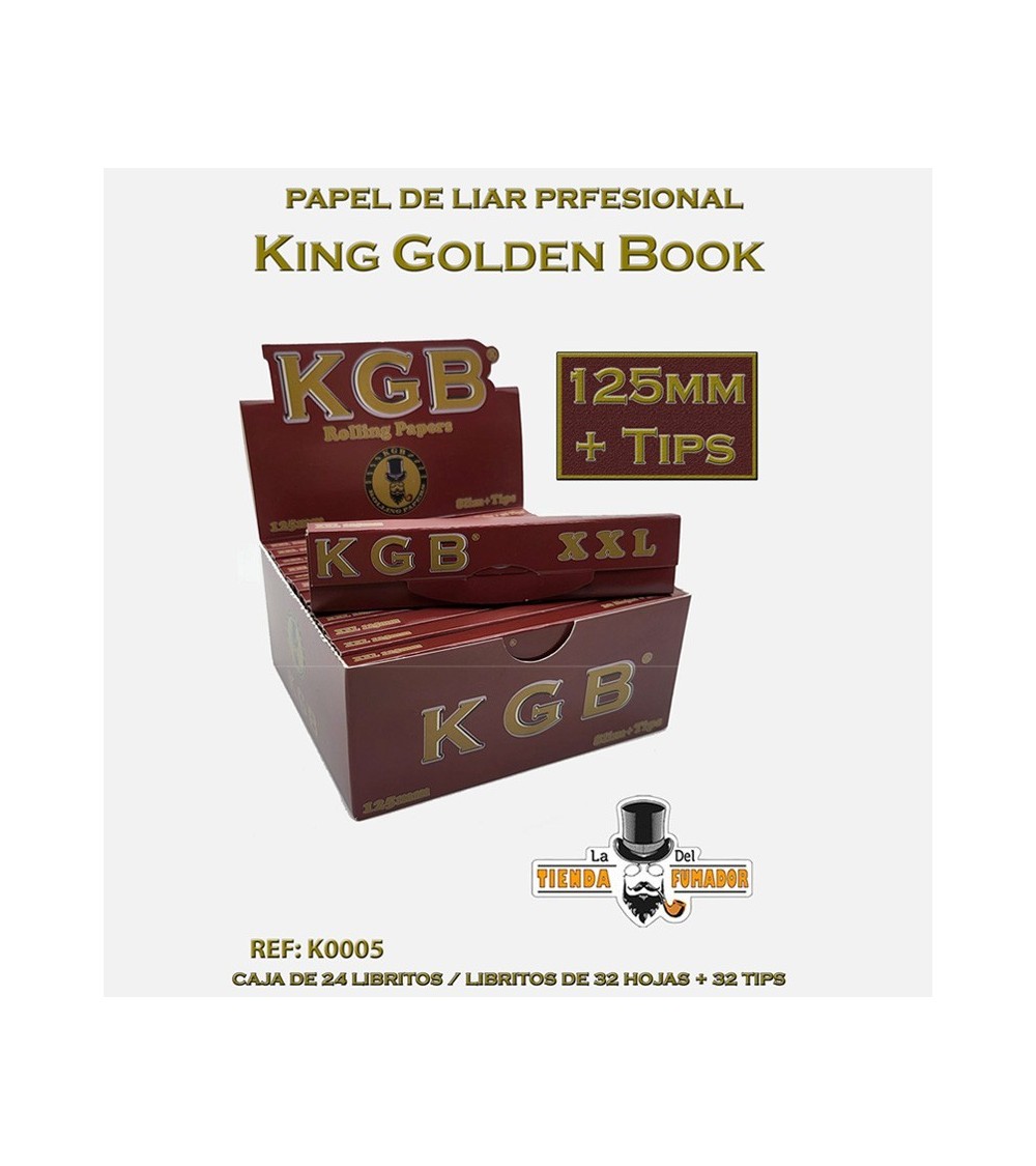 PAPEL KGB XTRA LONG 125MM + TIPS (24U)
