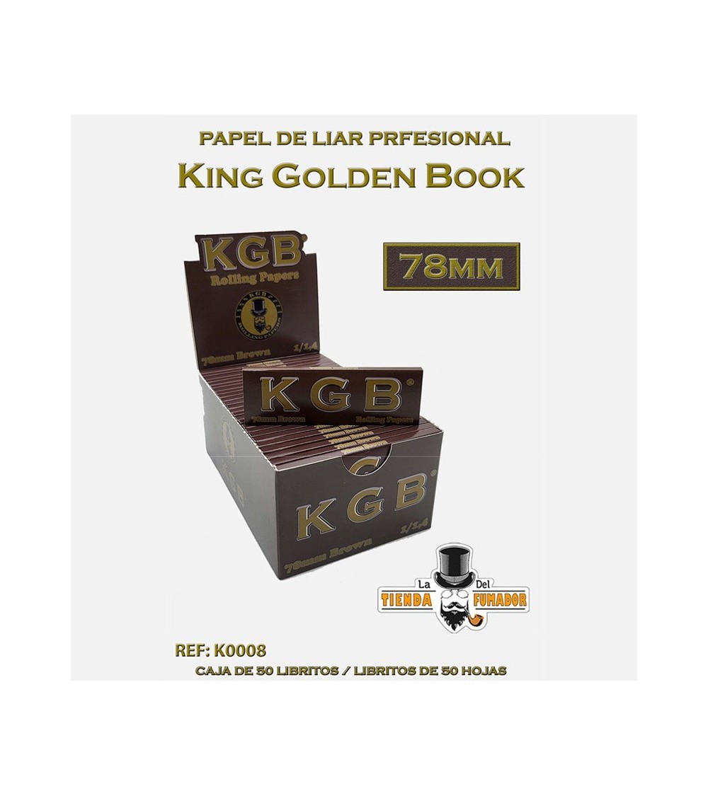 PAPEL DE FUMAR KGB 78MM NATURAL (50U)