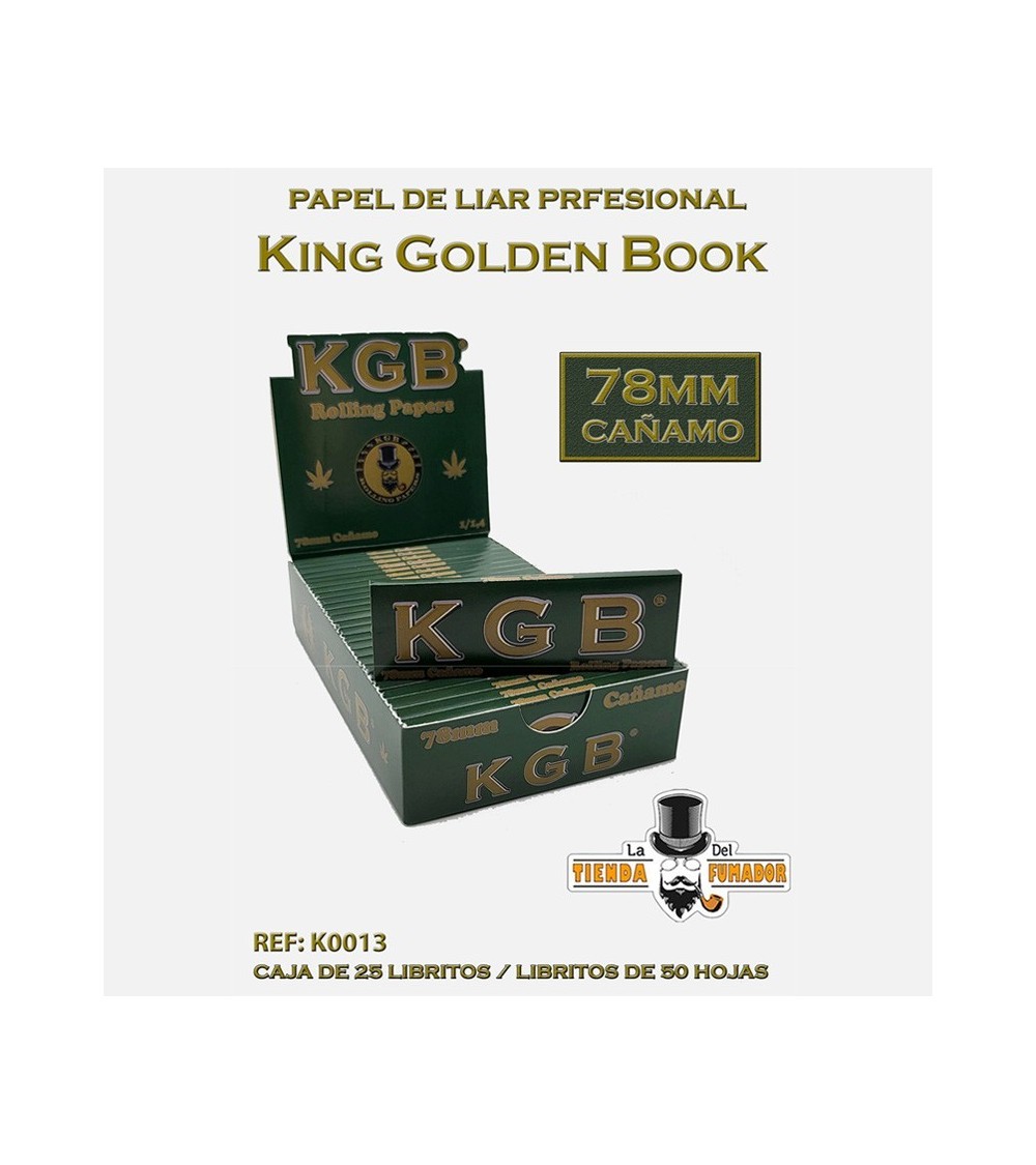 PAPEL DE FUMAR KGB CAÑAMO 78MM (25U)