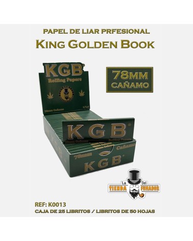 PAPEL DE FUMAR KGB CAÑAMO 78MM (25U)