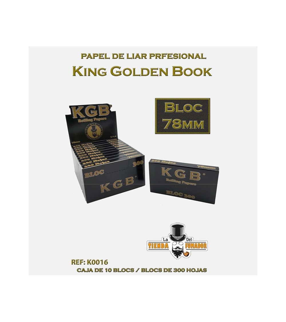 PAPEL DE FUMAR KGB 78MM BLOC 300 (10U)