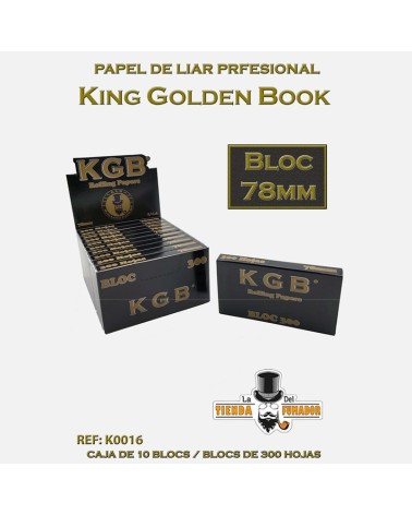 PAPEL DE FUMAR KGB 78MM BLOC 300 (10U)