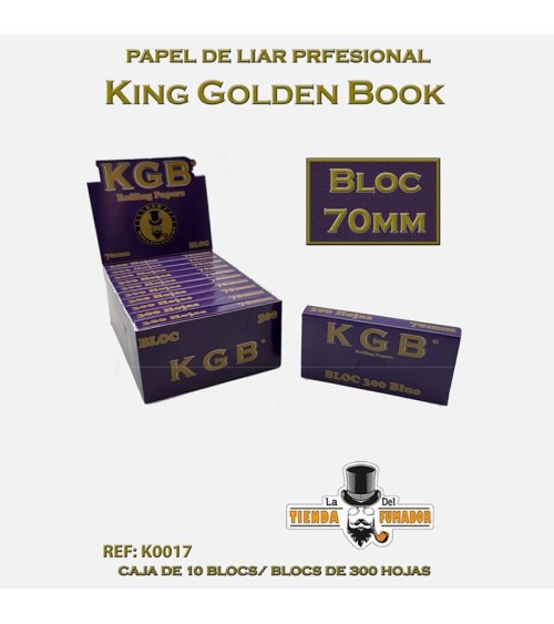 PAPEL DE FUMAR KGB 70MM BLOC 300 (10U)
