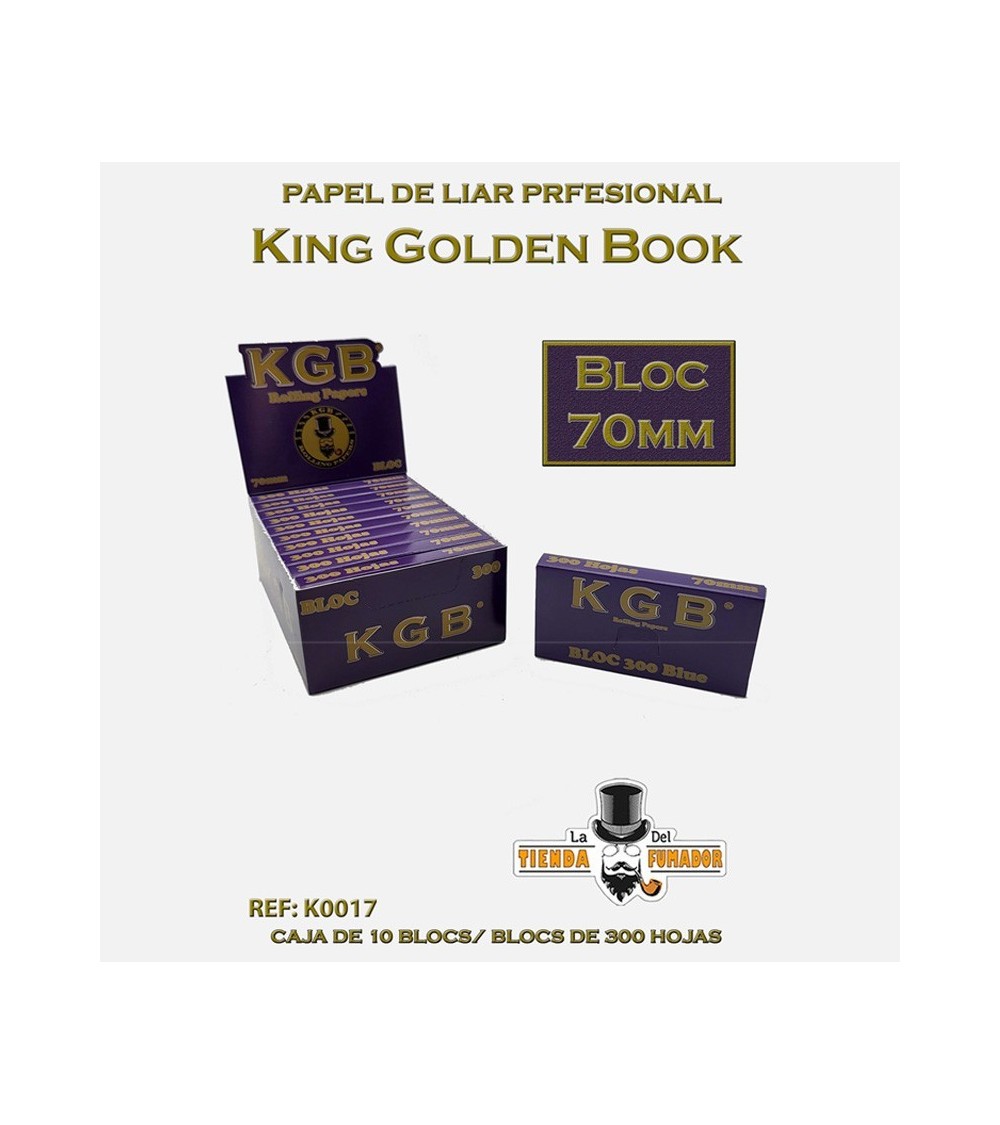 PAPEL DE FUMAR KGB 70MM BLOC 300 (10U)