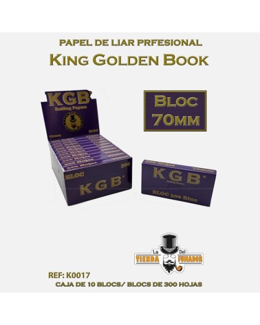 PAPEL DE FUMAR KGB 70MM BLOC 300 (10U)