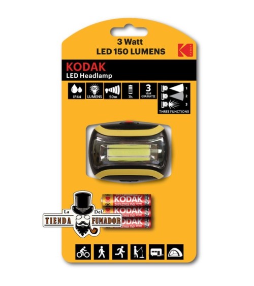 LINTERNA LED KODAK HEADLAMP AJUSTABLE A CABEZA