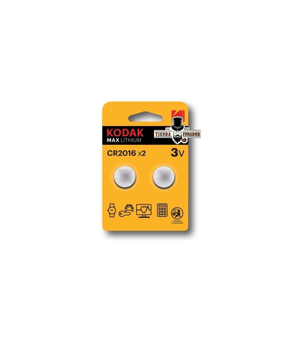 PILAS KODAK LITIO CR2016 (BLISTER 2 UNIDADES)