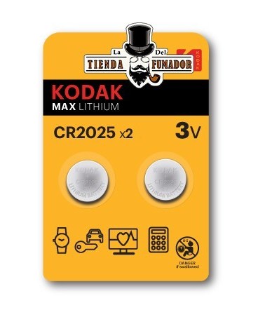 PILAS KODAK LITIO CR2025 (BLISTER 2 UNIDADES)