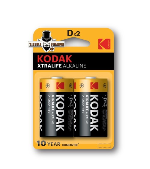 PILAS KODAK ALCALINAS LR20 (BLISTER 2 UNIDADES)