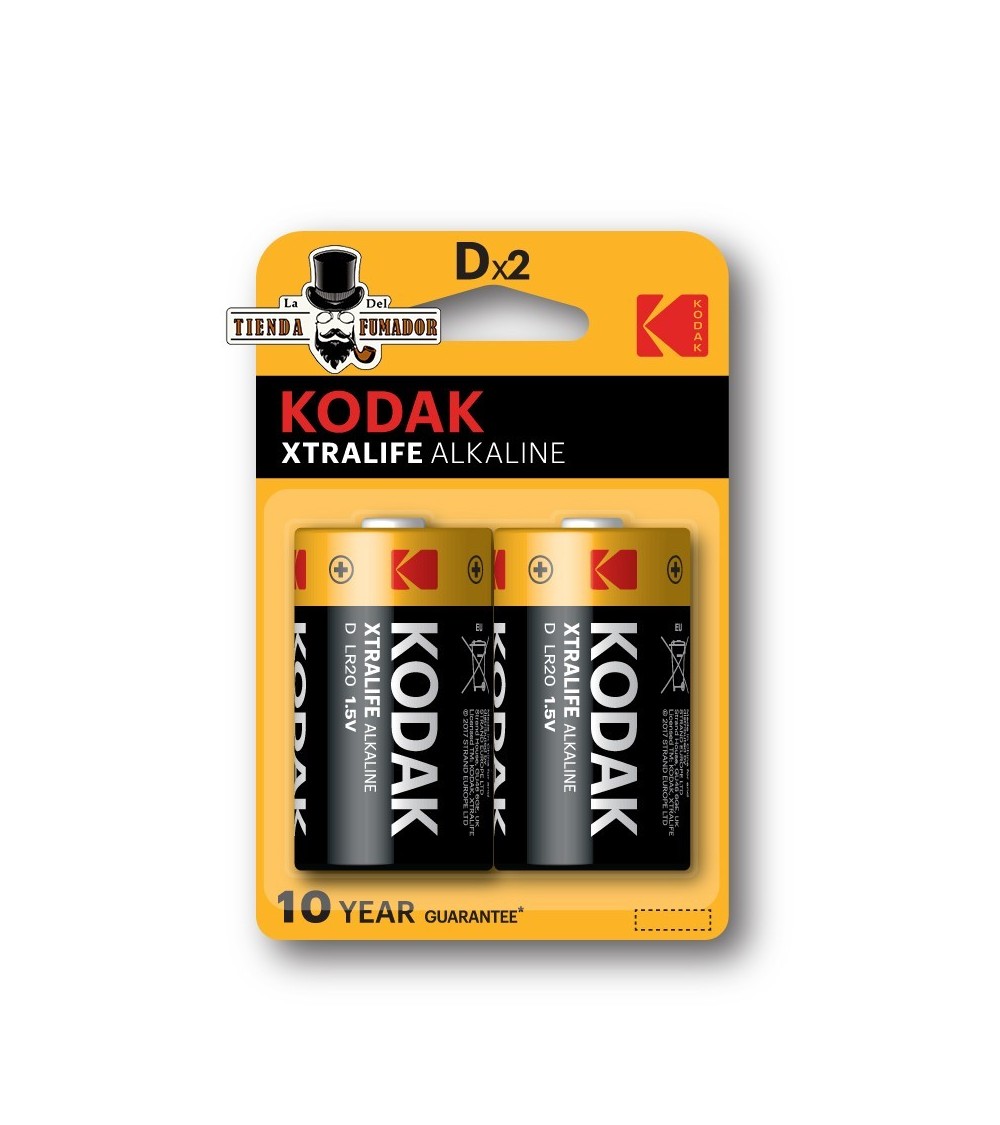 PILAS KODAK ALCALINAS LR20 (BLISTER 2 UNIDADES)