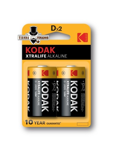 PILAS KODAK ALCALINAS LR20 (BLISTER 2 UNIDADES)