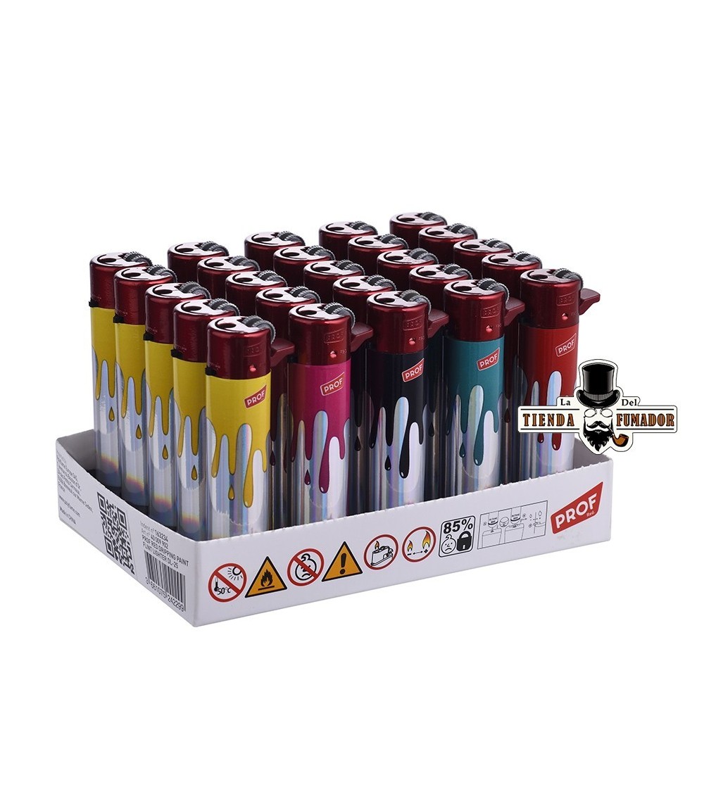 ENCENDEDOR PROF RED DRIPPING PAINT (25U)
