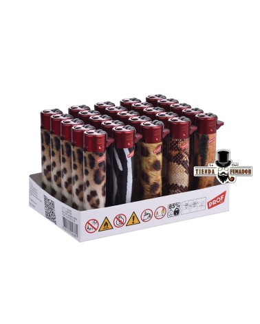 ENCENDEDOR PROF RED ANIMAL SKIN (25U)