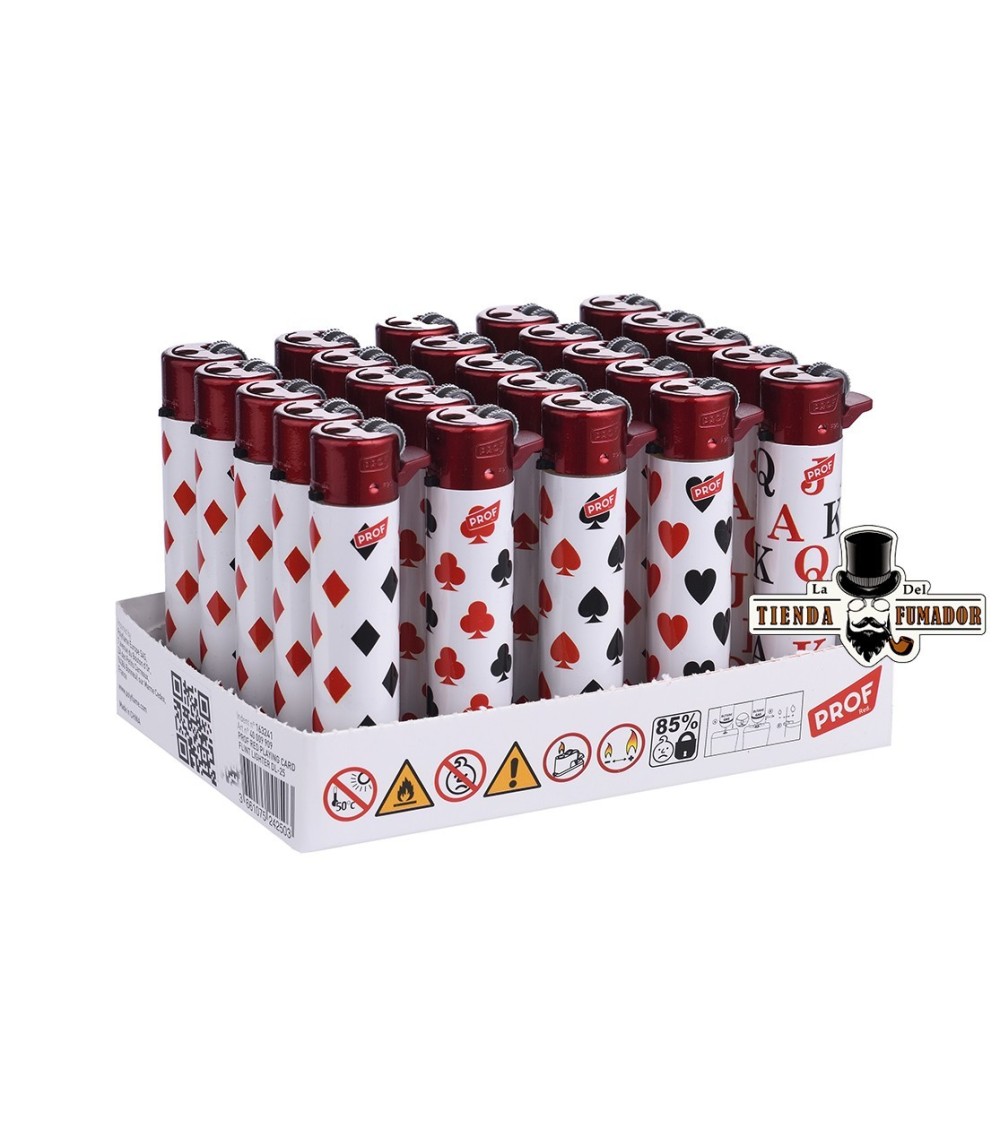 ENCENDEDOR PROF RED PLAYING CARDS (25U)