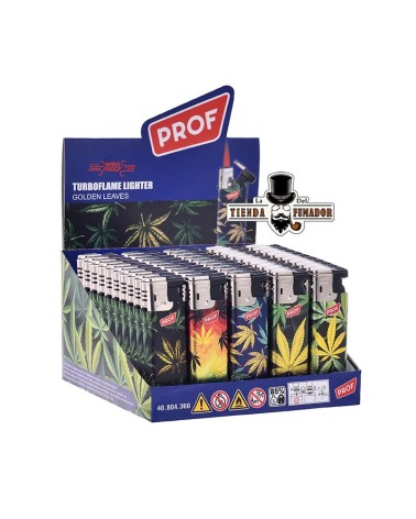 ENCENDEDOR PROF LLAMA TURBO GOLDEN LEAVES (50U)