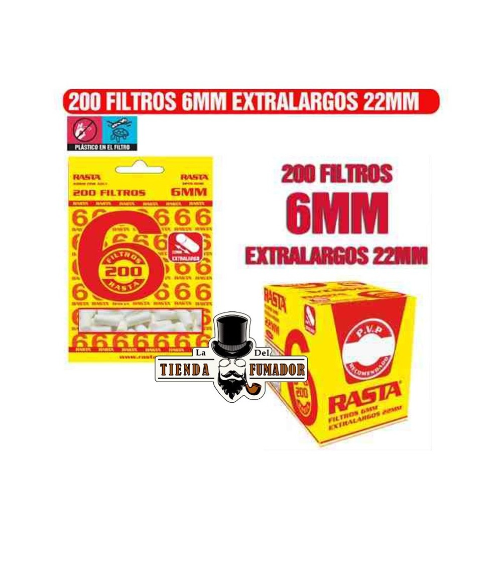 FILTROS EXTRALARGOS RASTA 22MM