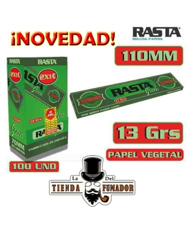 PAPEL DE LIAR RASTA GREEN
