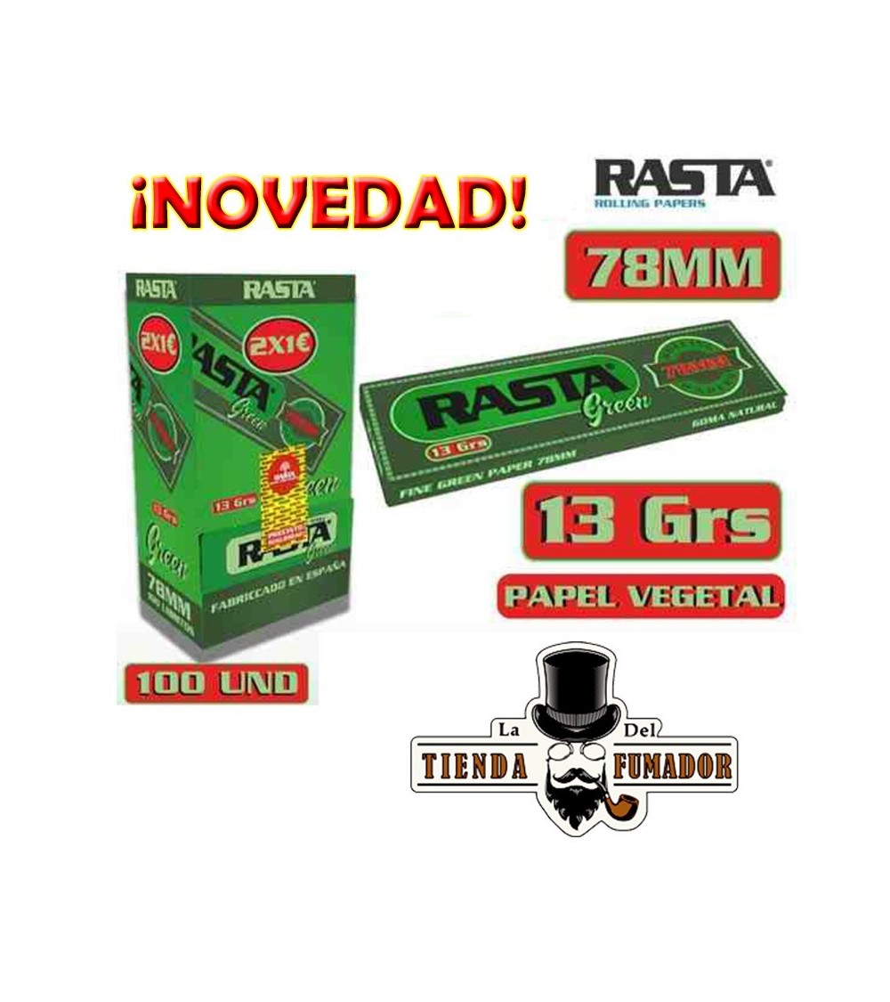 PAPEL DE LIAR VERDE RASTA ECONOMICO