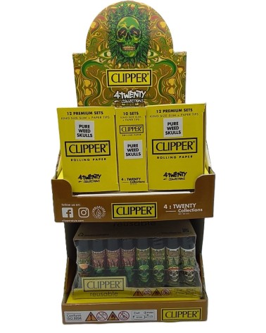 ENCENDEDORES CLIPPER MAS PAPEL DE FUMAR SLIM MARRON MARRON