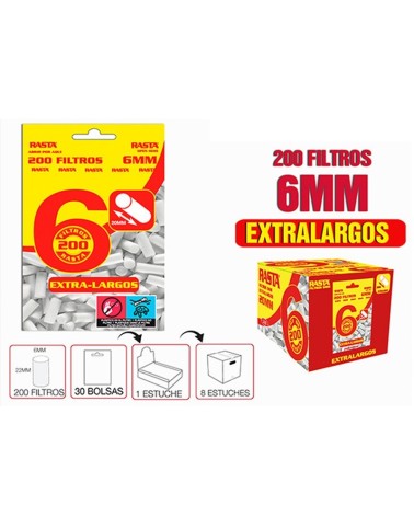 FILTROS EXTRALARGOS RASTA 22MM
